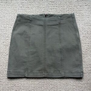 Free People olive green mini Skirt